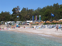 Beach of camp