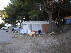 Ve stanech pod piniovými borovicemi se bydlí příjemně.